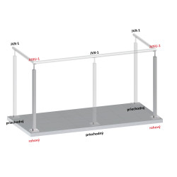 Nerezový stĺp, vrchné kotvenie, bez výplne, rohový 90°, vrch pevný (40x40x2.0mm), brúsená nerez K320 /AISI304 Nerezový stĺp, vrchné kotvenie, bez výplne, rohový 90°, vrch pevný (40x40x2.0mm), brúsená nerez K320 /AISI304